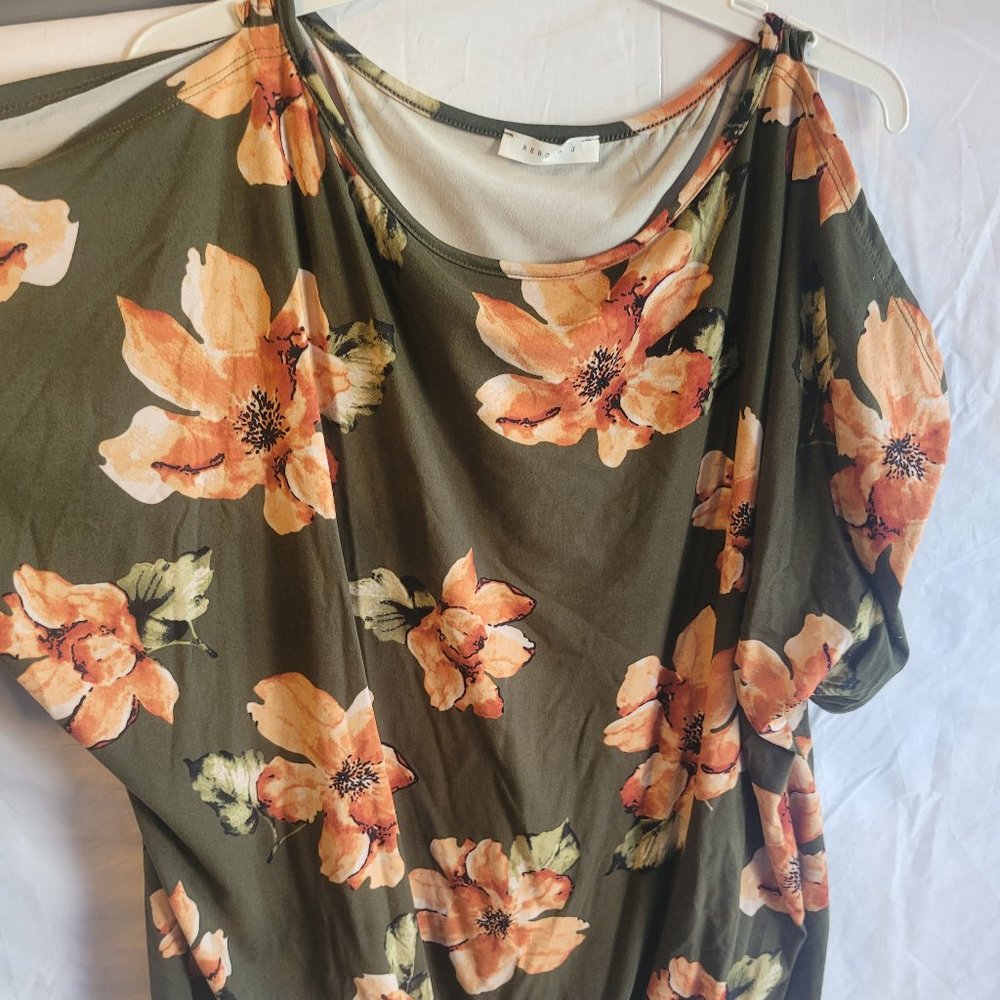 Reborn J Dark Green With Flowers